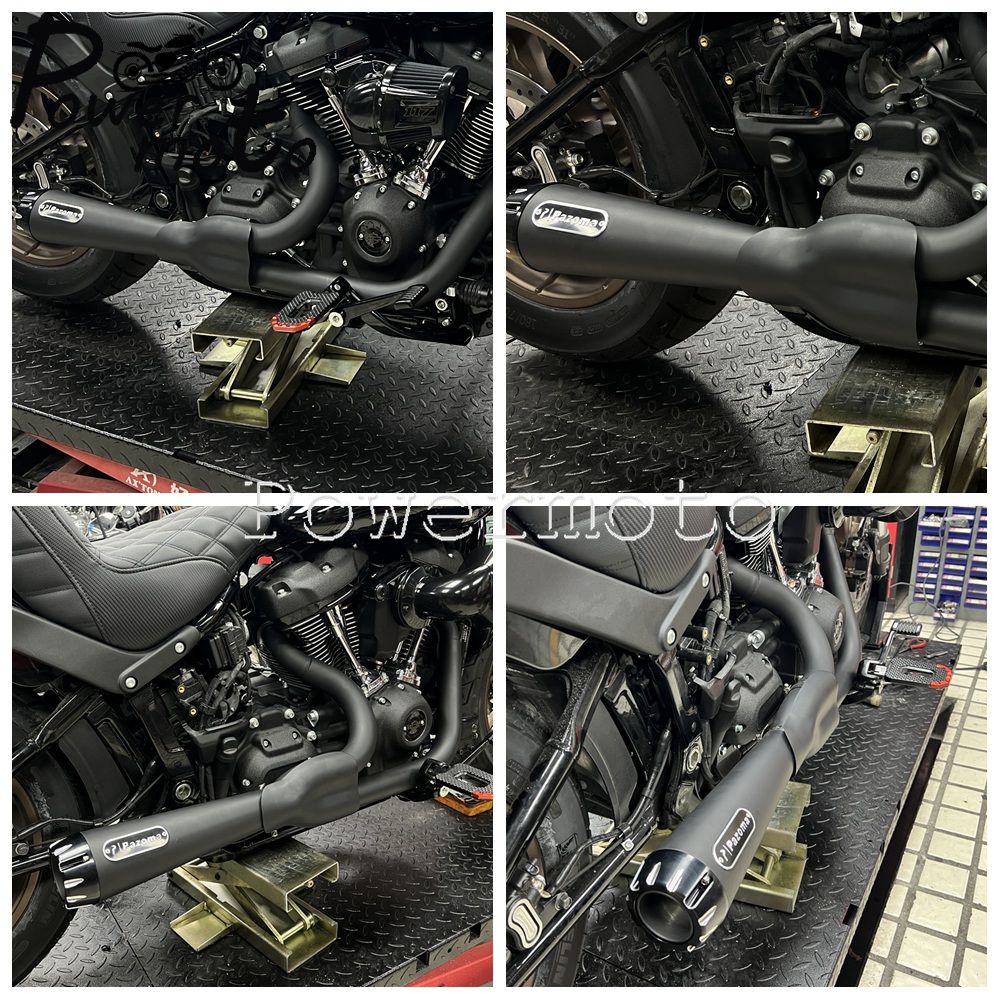 Motorbike Exhaust Pipes Exhaust Baffle Muffler For Harley M8 Softail Low Rider S T Fat Street Bob Standard Slim Deluxe 2018-2025