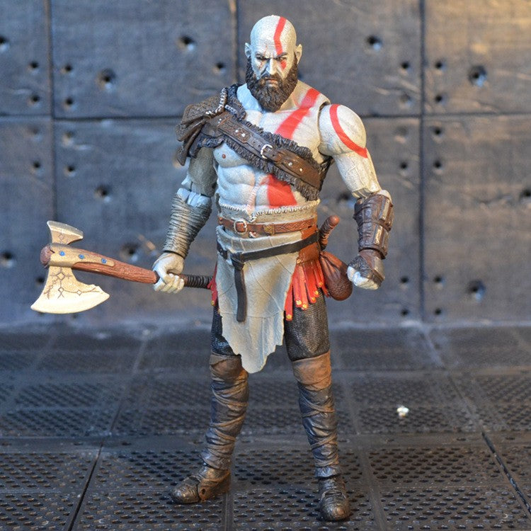 God of War 4 Kratos Boneco de Ação PVC Brinquedo Colecionável 18cm