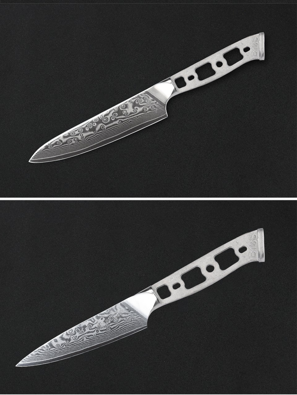 Lâmina Bruta para Facas de Cozinha TURWHO DIY, Aço Damasco 67 Camadas VG10, Faca Japonesa de Chef Santoku Kiritsuke para Fatiar e de Uso Geral