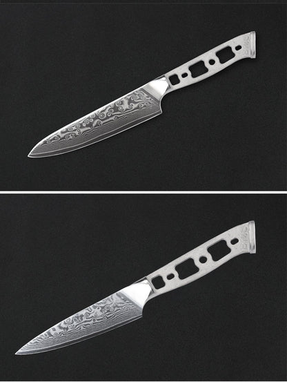 Lâmina Bruta para Facas de Cozinha TURWHO DIY, Aço Damasco 67 Camadas VG10, Faca Japonesa de Chef Santoku Kiritsuke para Fatiar e de Uso Geral