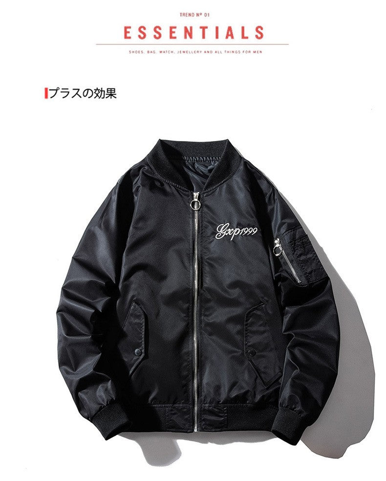 Embroidery Mens Bomber Jacket Dragon Tiger Autumn Winter Pilot Jacket Men Hip Hop Japanese Baseball Youth Jacket Streetwear Male