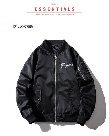 Embroidery Mens Bomber Jacket Dragon Tiger Autumn Winter Pilot Jacket Men Hip Hop Japanese Baseball Youth Jacket Streetwear Male