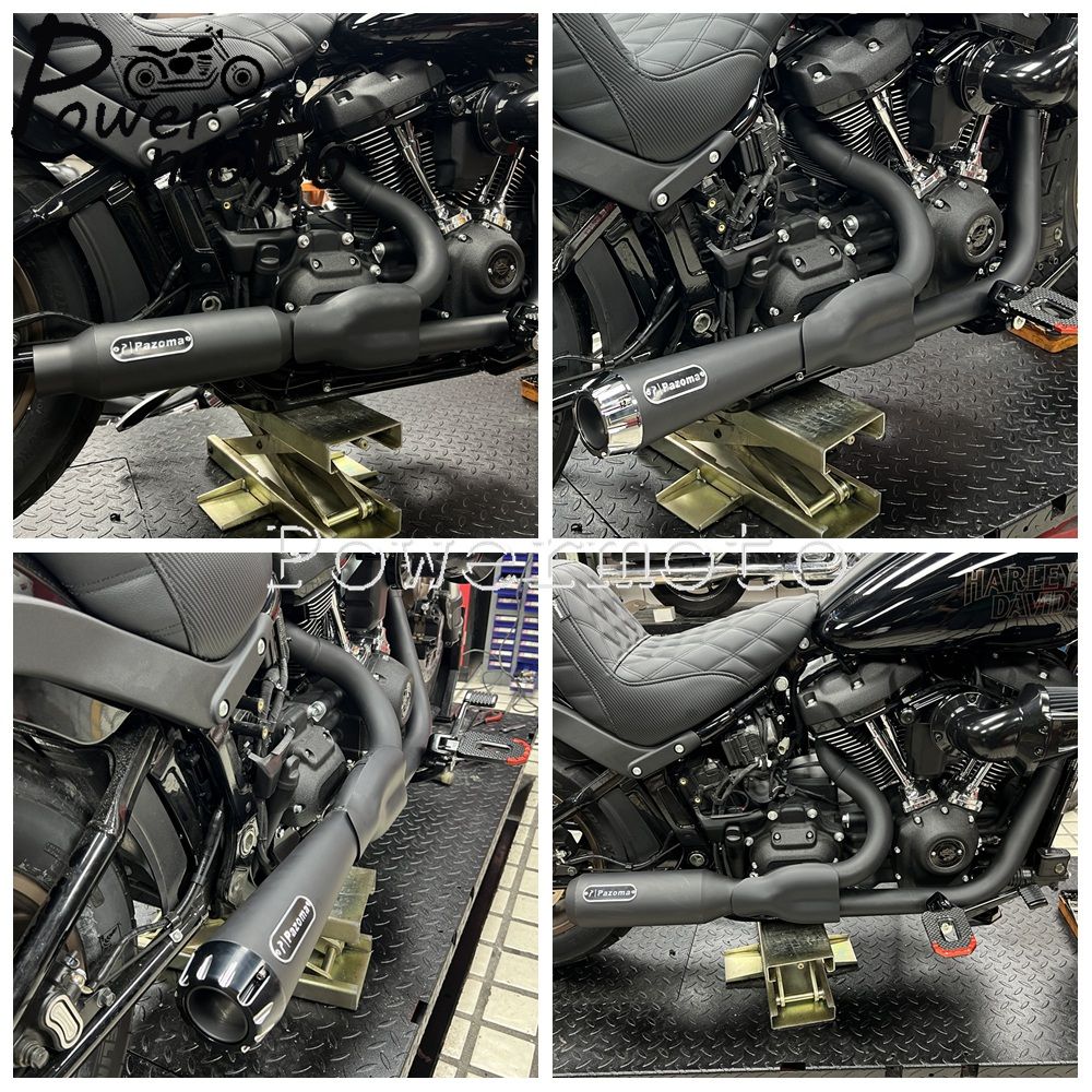 Motorbike Exhaust Pipes Exhaust Baffle Muffler For Harley M8 Softail Low Rider S T Fat Street Bob Standard Slim Deluxe 2018-2025