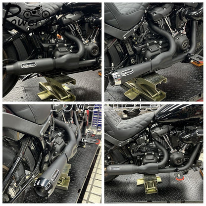 Motorbike Exhaust Pipes Exhaust Baffle Muffler For Harley M8 Softail Low Rider S T Fat Street Bob Standard Slim Deluxe 2018-2025
