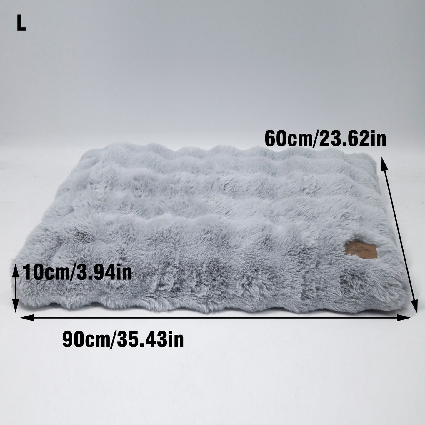 Cama M-4GG para Cães de Pelúcia Ultra Macia Cama Calmante para Gatos Base de Espuma Mais Espessa Cama para Caixas Múltiplas Opções de Tamanho para Cães