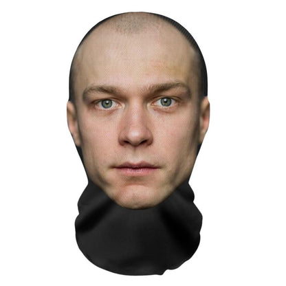 John Pork Smiling Interesting 3D Printed Seamless Mask Head Cover Party Cosplay Props UV Protection Shield Ronaldo PatternCospla