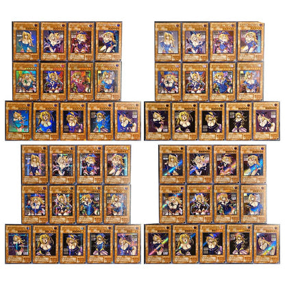 Anime Yu-Gi-Oh Jogo de Batalha ACG DIY Cartas Colecionáveis de Refração Garota Maga Negra Yugi Muto Brinquedos para meninos Presente de Aniversário