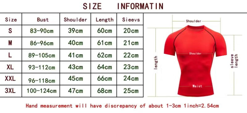 Graphic Print Compression Shirt for Men Gym Workout Running T-Shirt Tees Tops Athletic Quick Dry Undershirt Baselayer Activewear