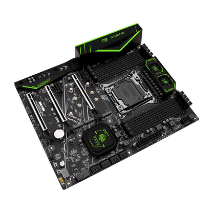Placa-mãe HUANANZHI X99 T8 LGA 2011-3 XEON X99 compatível com Intel E5 2696 2678 2676 2673 2666 V3 com suporte a memória DDR3 RECC NVME