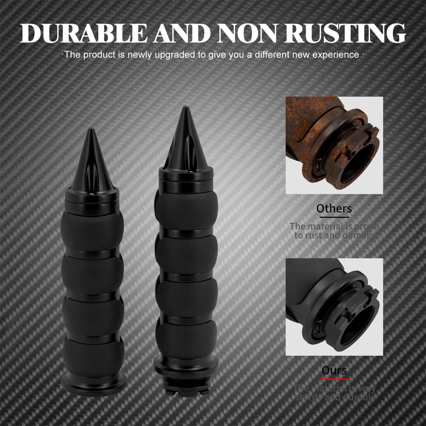 Manoplas de Guidão de Moto 1" 25mm Universal Para Harley Sportster XL1200 Touring Street Glide FLHR Dyna FXDL FLS