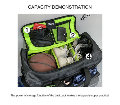 Customized sports basketball bag large capacity travel bag printed personalized logo soccer storage bag