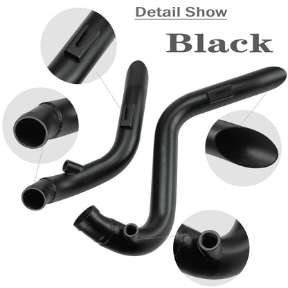 KEMIMOTO Motorcycle Exhaust Pipes 2" Drag Pipes Exhaust For Softail Dyna Sportster Chopper Bobber 1984-2017 Exhaust Systems Part