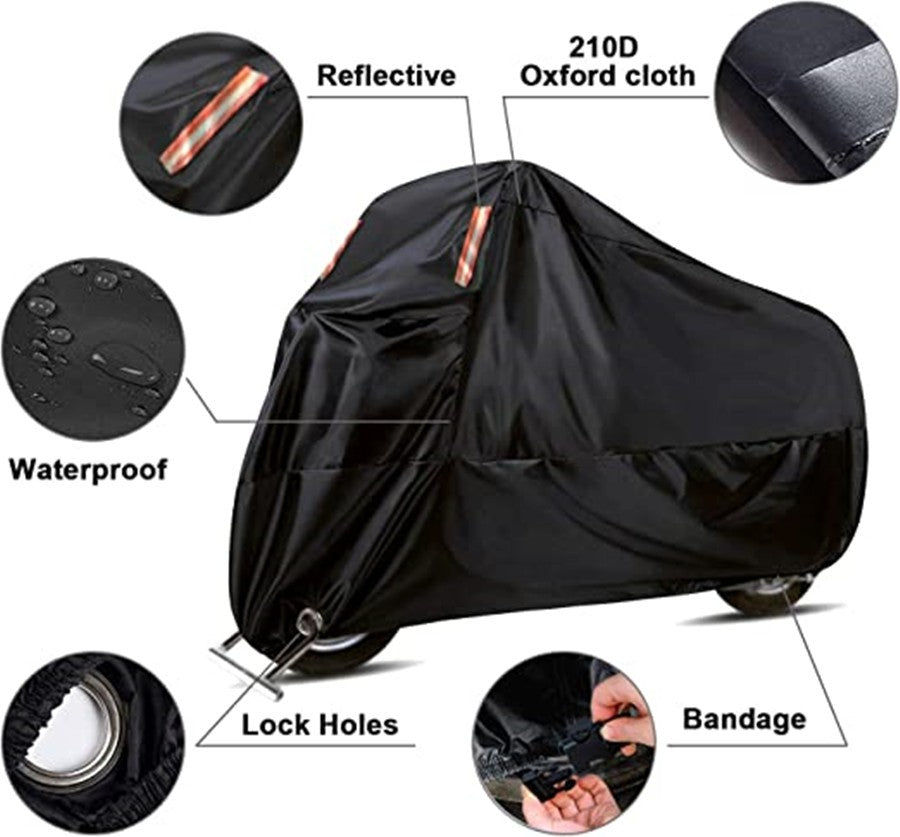 Capa de Moto Oxford Grossa, Impermeável, Universal, Proteção Externa, Poeira, Chuva, Moto, Protetor Solar, À Prova de Poeira, Proteção UV