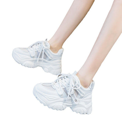 Women's Shoes Casual Shoes Spring Sneakers Platform Woman-shoes Tennis Female Fashion Thick Sole 2024 Roses Trainers Increased I