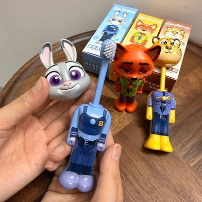 **Anime my world Scalable Toothbrush Cute MC Figures Transformable Soft Bristled Toothbrush Fine Bristled Gifts//
