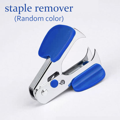 1PC Professional Staple Remover, Mini Portable Carrying Lock, Suitable for School, Office and Home (Random Color)