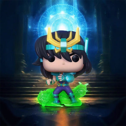 Funko Pop Cavaleiros do Zodíaco Boneco Articulado Hyoga de Cisne #808 Shiryu de Dragão #807 Shun de Andrômeda #809 Ikki de Fênix #810 Bonecos de Vinil Brinquedos