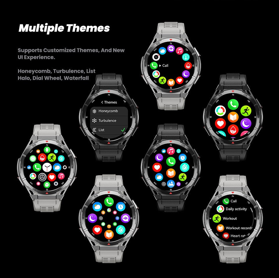 2025 AGPS New Men Smart Watch DIgital Military Sport Electronic Bluetooth 10 ATM Waterproof Diving Original Bracelet