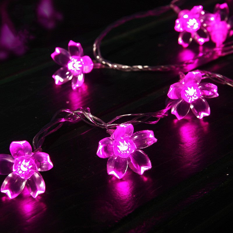 10/20M Cherry Blossom Garland Fairy Lights Indoor Christmas Decoration String Lights 200LED for Wedding Pink Party Decorations
