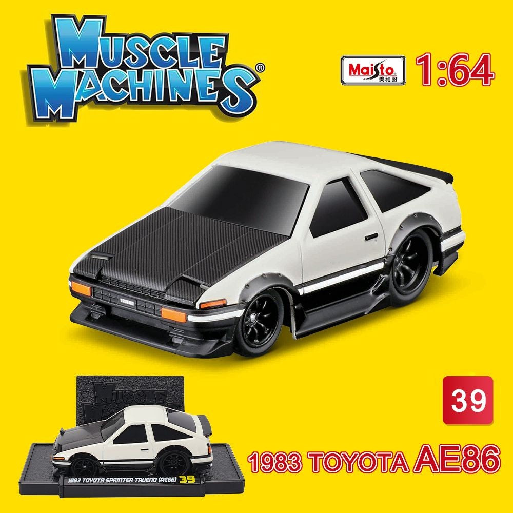 Maisto 1:64 Toyota AE86 Liga Muscle Car Modelo Takumi Fujiwara Versão Brinquedo para Meninos Coleção Presente