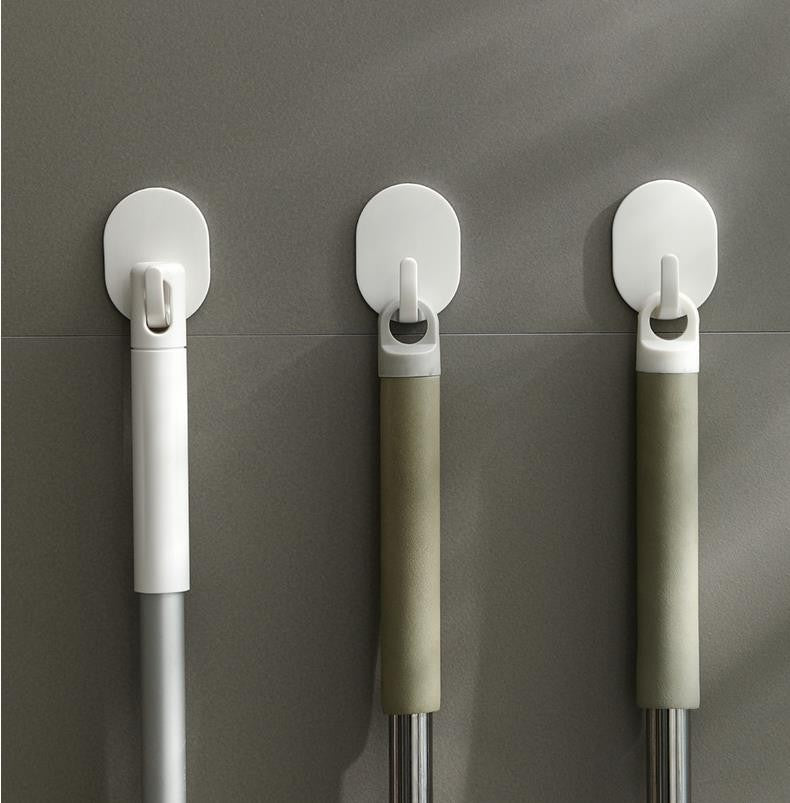 Hot Sale 4Pcs Self Adhesive Clothes Hook Wall Door Hook Bathroom White Towel Hanger Kitchen Wall Hanger Bathroom Accessories