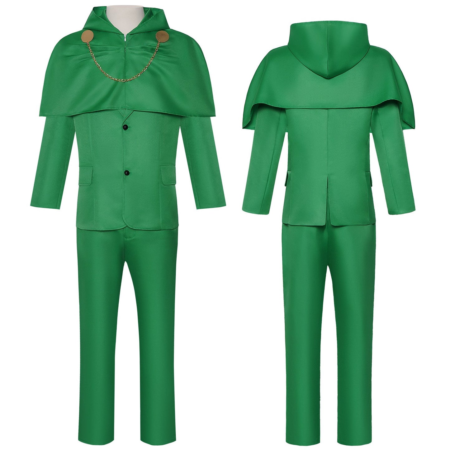 Movie Doctor Doom Cosplay Costume Evil Scientist Clothing Subdue Adult Green Coat Pants Suit Halloween Party Outfit