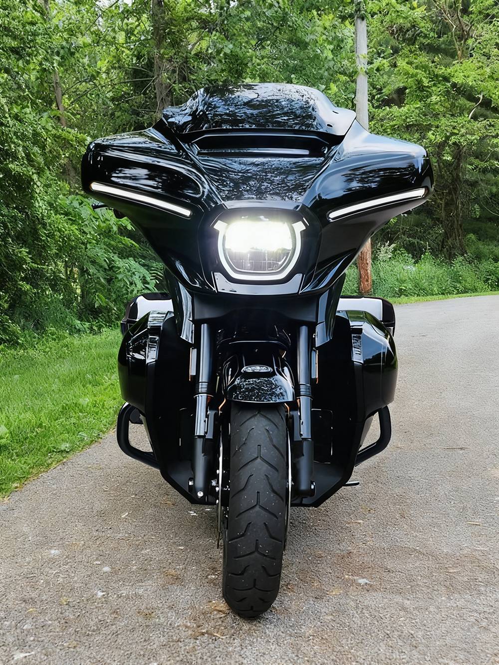 Motorcycle Fairing Spoiler Kit Lowers Cover Extended Chin Spoiler For Harley Touring Street Road Glide 23-Up FLHX FLTRX 2024-Up