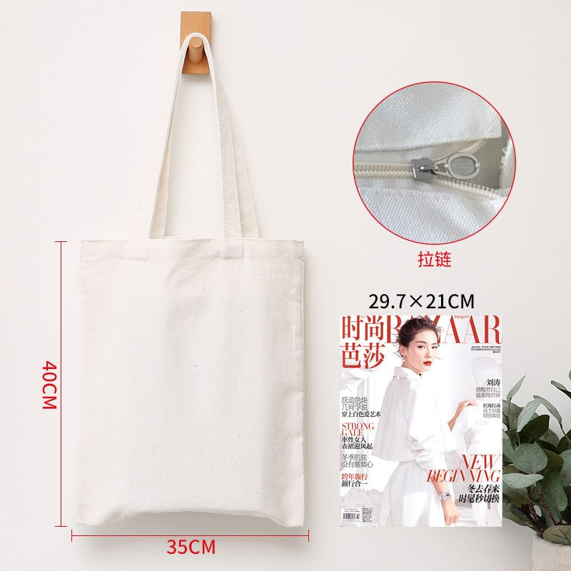 Wholesale Custom 50pcs/Lot Reusable Cotton Grocery Shopping Bags Printed logo High capacity Canvas Tote Bag