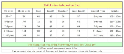 Girls Pajamas Spring Autumn Children Pajamas Long Sleeve Cartoon Kids Sleepwear Robe Children's Clothing Mother