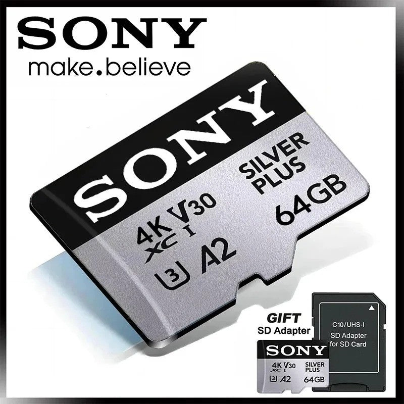 SONY Original Micro SD Card 512GB Memory Card UP TO 100MB/s C10 U3 Flash Memory Card Micro Tarjeta SD Free Adapter