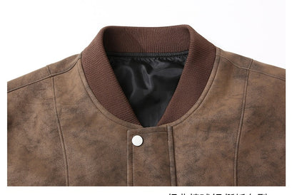 Leather Jacket Men Suede Coats Spring Windbreaker Oversized 6XL 7XL 8XL Plus Size Street Moto Autumn Brand Waterproof Softshell