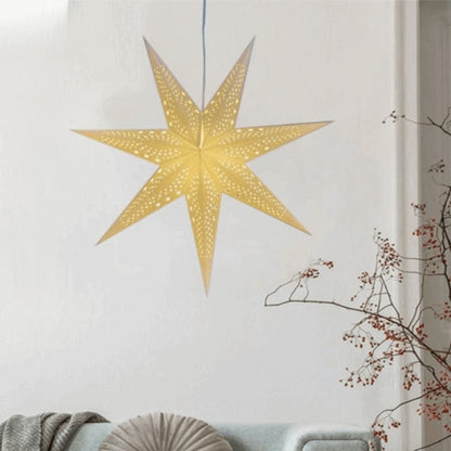 New 50/70cm Hollow Star Pendants Christmas Decorations Eid Mubarak Star Lanterns Folding Hanging Paper Stars Party Decorations