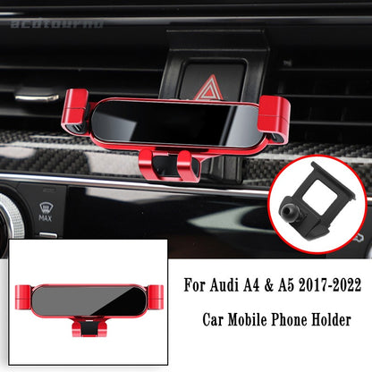 Car Phone Holder for Audi A4 B8 8KH B9 8WH A5 2009-2020 Gravity Navigation Bracket GPS Stand Air Outlet Clip Support Mount