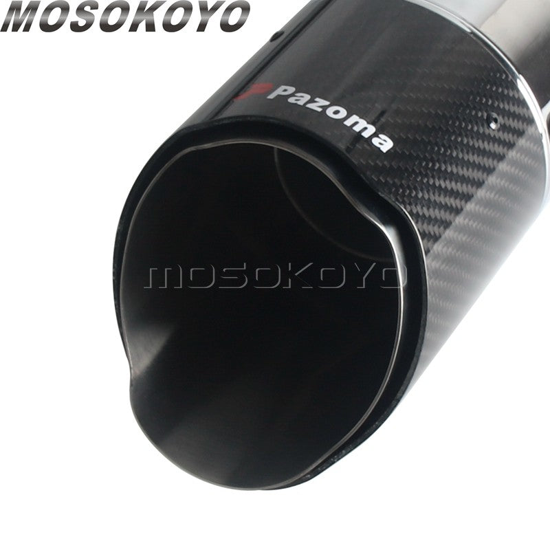 Exhaust System Slip-On Motorcycle Muffler Exhaust Pipe Carbon Fiber For Harley Touring Electra Road Street Glide Road King 17-up