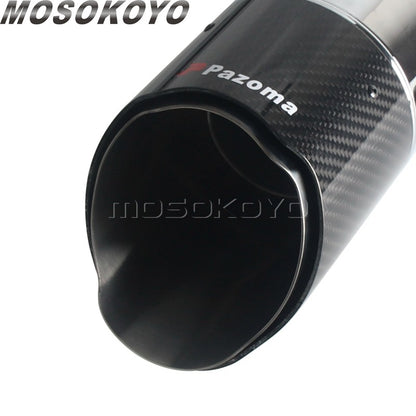 Exhaust System Slip-On Motorcycle Muffler Exhaust Pipe Carbon Fiber For Harley Touring Electra Road Street Glide Road King 17-up