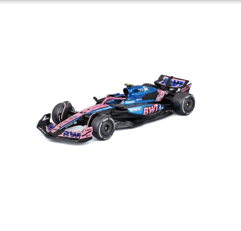 Bburago 1:43 Carro de Fórmula 1 McLaren Mercedes Ferrari SF25 Redbull Racing AlpineA525 Miniatura Colecionável de Metal Fundido Verstappen