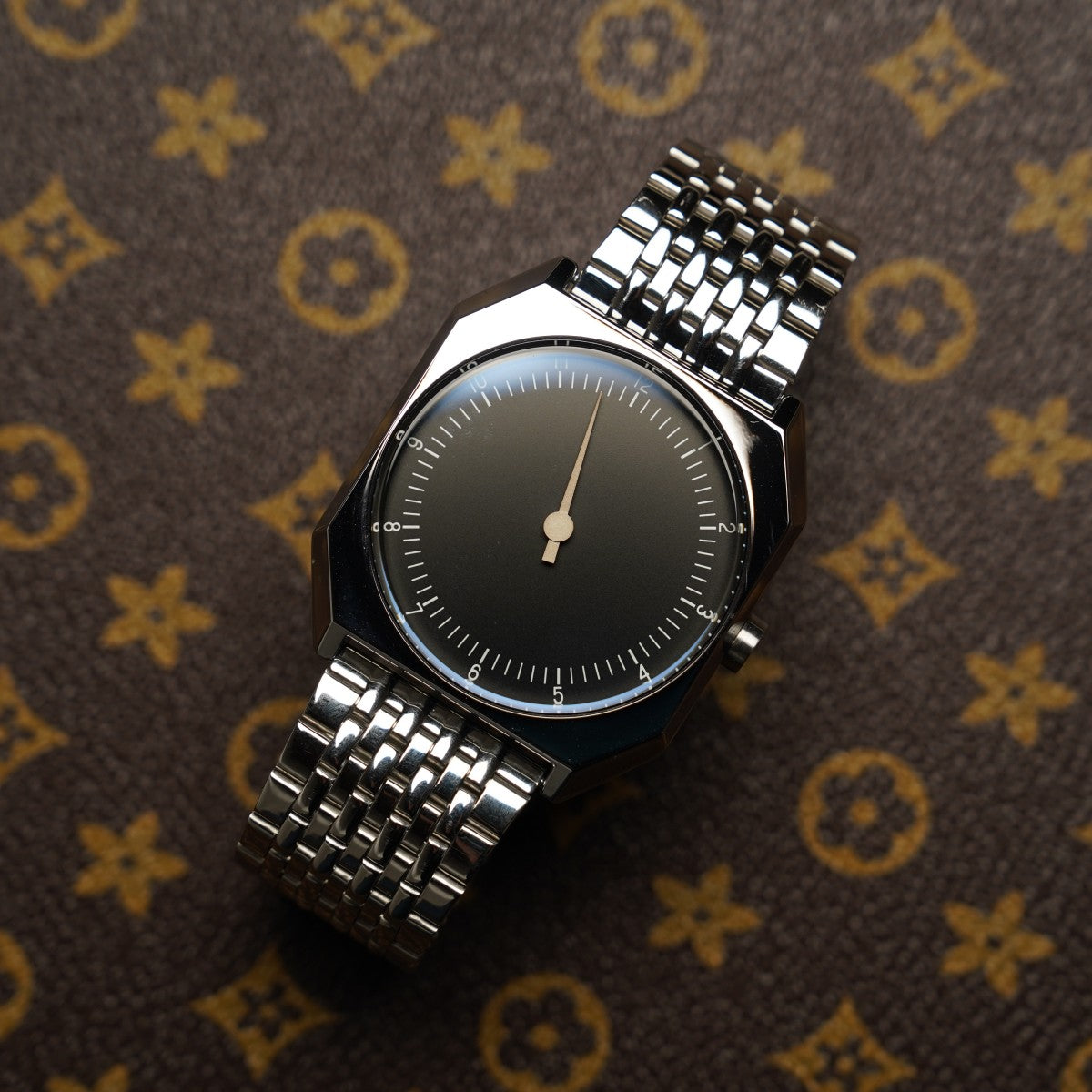 SKU Retro One Pointer Watch for Men - Vintage Style Square Quartz Watch Unique Design Fashion Wristwatch for man men alloy watch