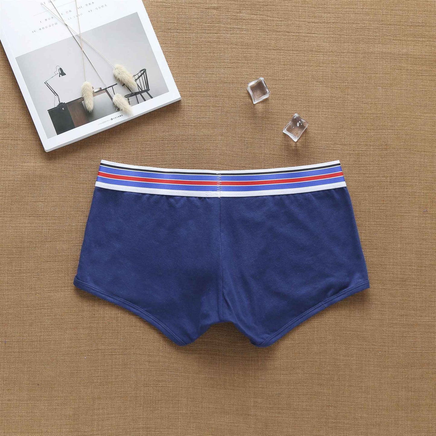 Men's fashion super cool European and American pure cotton boxers student youth underpants