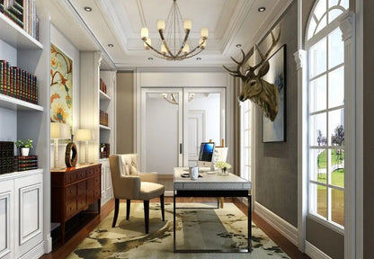 Creative Wall Mounted Animal Deer Head Wall Decoration Handmade Farmhouse Decoration Resin Living Room Home Decoration