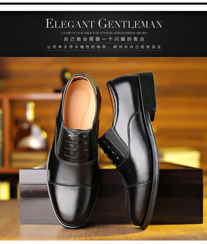 Mens Formal Leather Shoes Slip on Dress Wedding Casual Flats Luxury Walking Oxfords Office Work Zapatos Para Hombre Plus Size