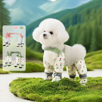 Pet Strolling Going Out Dust-proof Four Legged Pants Dog Boot Waterproof Leggings Dog Jumpsuit Shoes