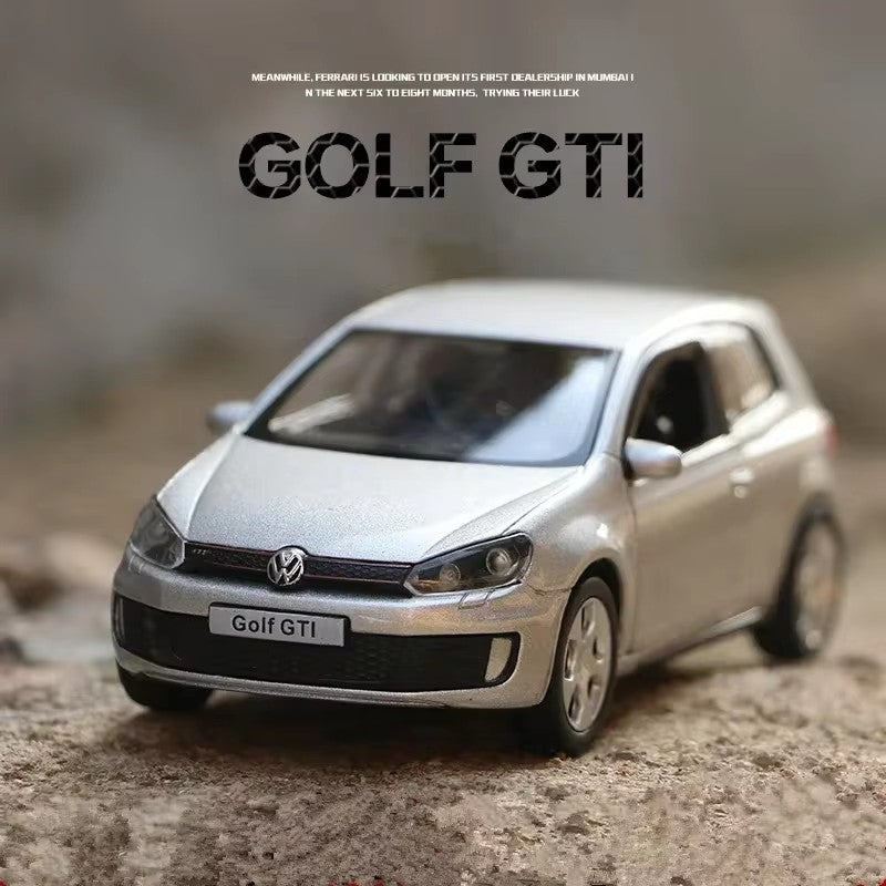 1/36 VW Golf 6 Miniaturas Carro Volkswagen em Escala Golf Gti Miniatura de Liga Brinquedo de Fricção Modelos de Veículos para Presentes Infantis