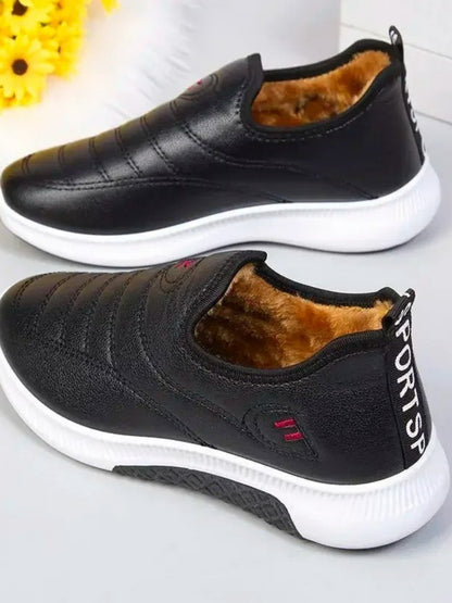 Strawberry Cute Shoes Women Boots Shoes Winter Boots Snow Booties Black Platform Shoes Ankle Boots Plush Warm Botas