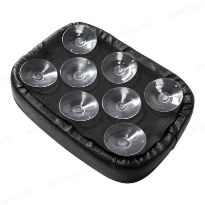 Almofada de Assento Traseiro Preta de Passageiro com 8 Ventosas para Harley Dyna Sportster Softail Touring XL 883 1200