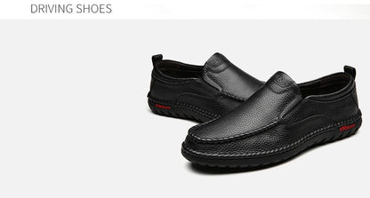 High Quality Leather Men Casual Shoes Breathable Mens Loafers Italian Luxury Brand Formal Mens Dress Shoes Slip-on Driving Shoes