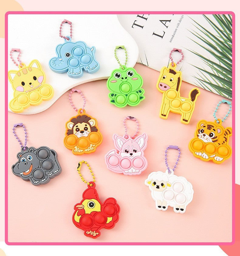 10/30/50/100pcs Animal Bubble Pressing, Pressing, Rebounding, Stress Relieving, Healing Small Items Stress Relief Toys Squeeze