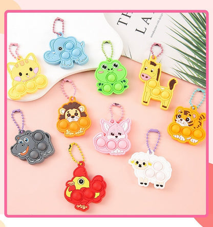 10/30/50/100pcs Animal Bubble Pressing, Pressing, Rebounding, Stress Relieving, Healing Small Items Stress Relief Toys Squeeze