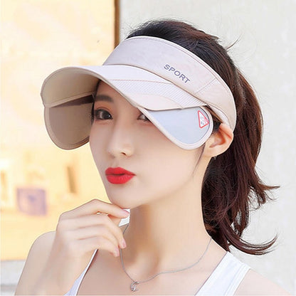 Summer Sports Sun Hats Men And Women Cap Adjustable Visor UV Protection Top Empty Tennis Golf Running Cycling Sunscreen Hat