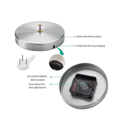 Large DIY Wall Clock Movement Mechanism Clock Hands Needles Set for 3D Mirror Clock Replacement Accessories Home Decoration