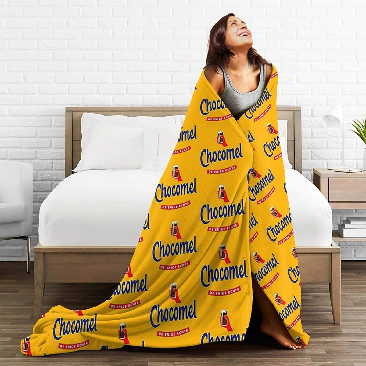Chocomel Chocolademelk Nederland Blanket Fleece Sofa Throw Blanket Breathable for Couch Bedding Outdoor Throws Bedspread Quilt